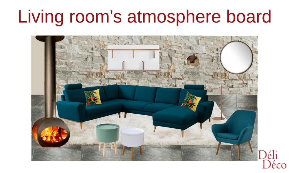 living room's atmosphere board