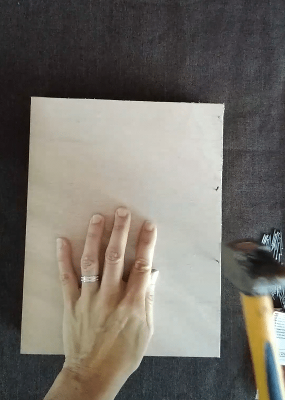 Cloutage du cadre Cloutage du cadre végétal