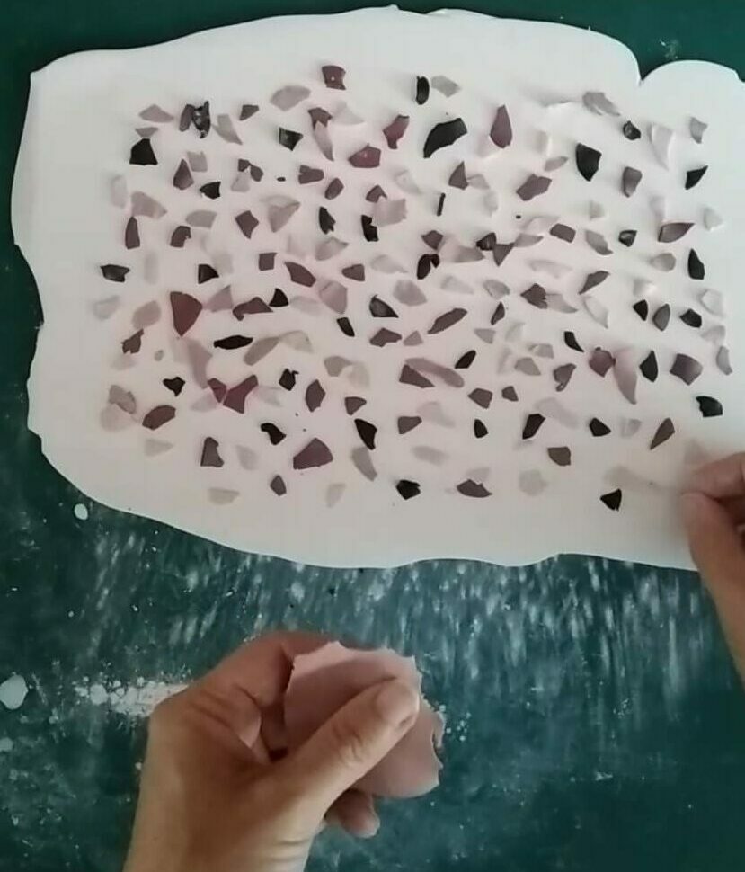 Inclusion pâte vase 1 Inclusion pâte vase