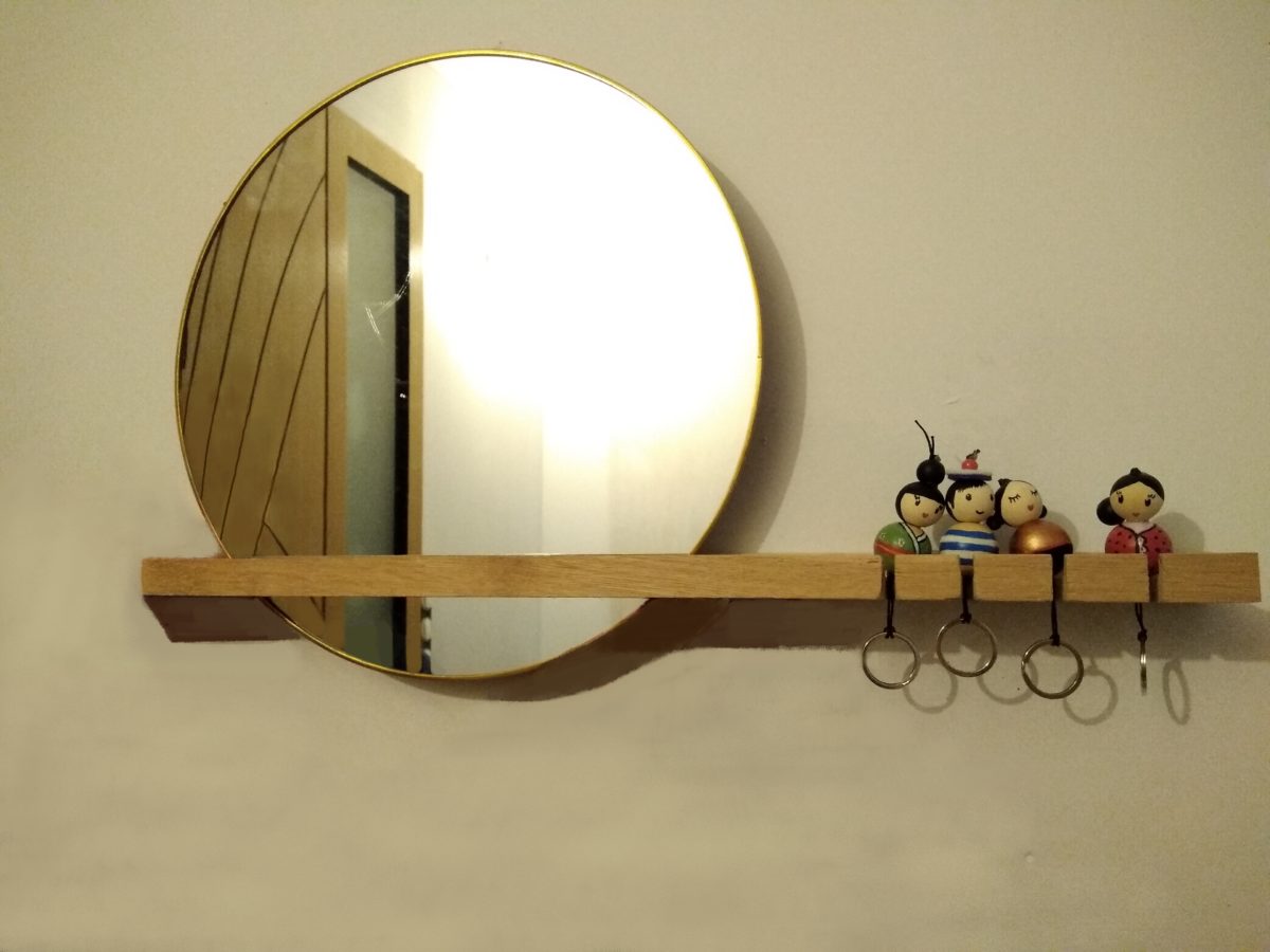 Tuto déco DIY #8: Un miroir étagère design - Délidéco - décoration