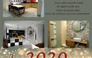 Carte de vœux 2020 décoration intérieure