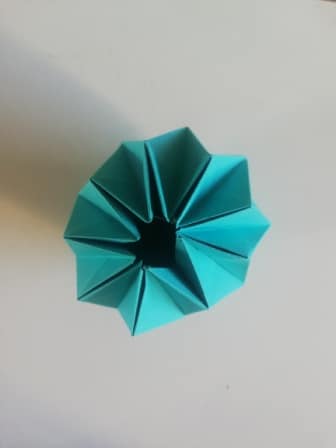 suspension origami vue de dessus