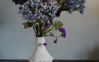Vase organique en papier