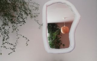 Miroir organique en plâtre