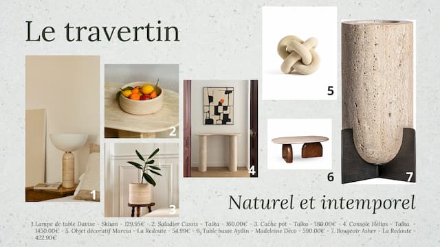 Le travertin en déco intérieure