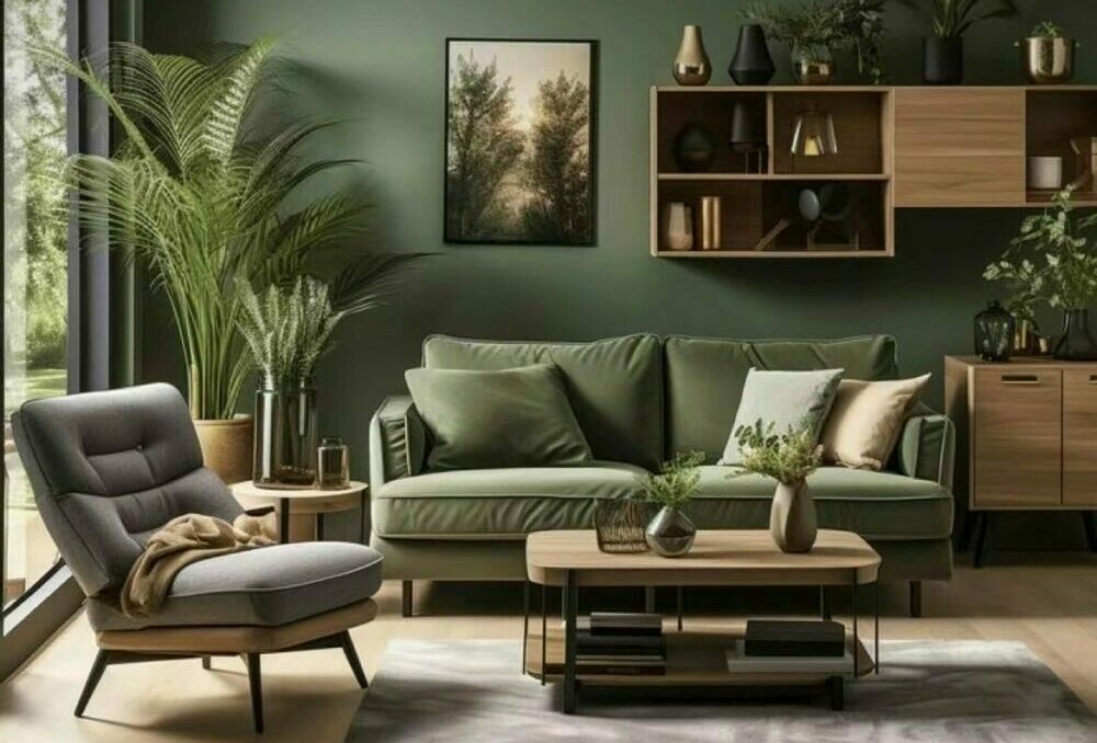 Couleur verte en décoration intérieure