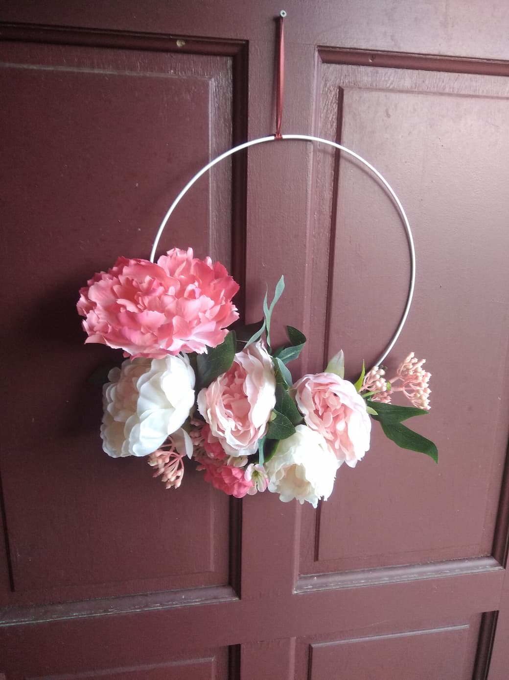 Couronne de Noël romantique diy