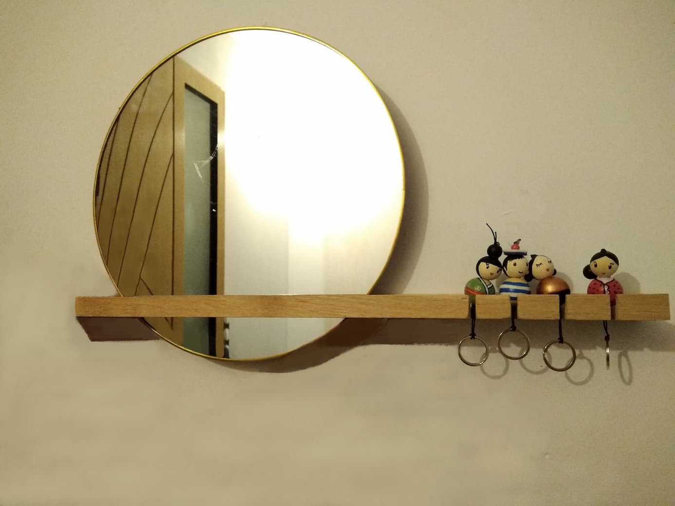 Miroir étagère DIY