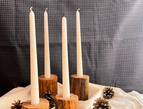 Tuto Déco DIY #55: des bougeoirs en bois simplissimes