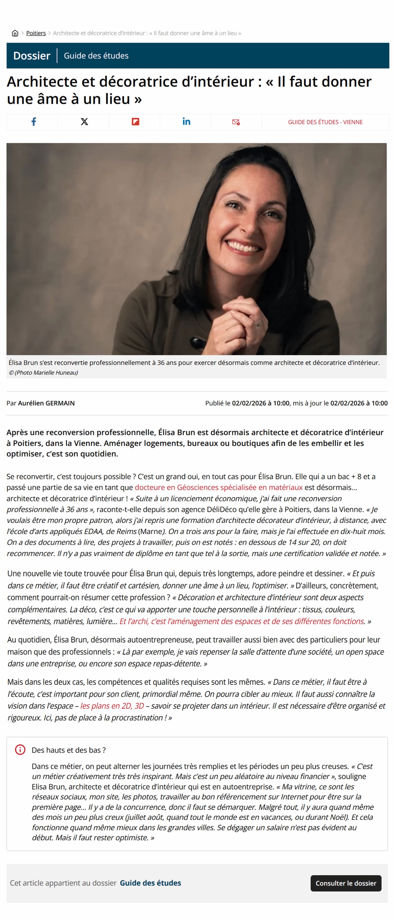 Article La Nouvelle République DéliDéco